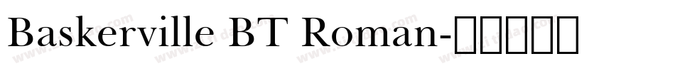 Baskerville BT Roman字体转换